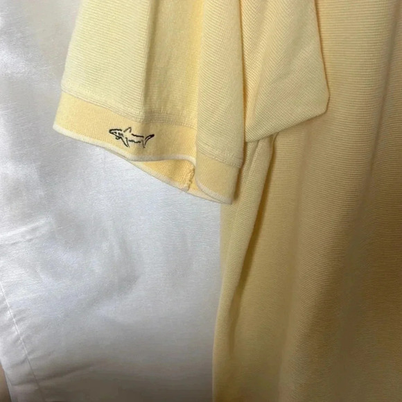 GREG NORMAN PLAY DRY SYSTEM YELLOW  GOLF SHIRT ! - Picture 7 of 12